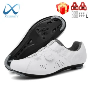 2025 New Arrival Ultralight Cycling Shoes Men Racing Road Bike SPD Shoes Women Flat MTB Cleat Shoes Self-Locking Bicycle Sneaker