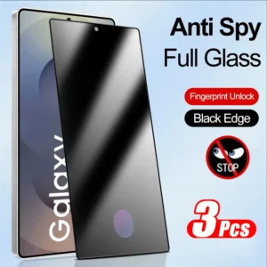 1-3Pcs Fingerprint Unlock Privacy Screen Protector For Samsung S25 Ultra S25Ultra 5G Anti-Spy Glass Film for Sumsung Galaxy S 25
