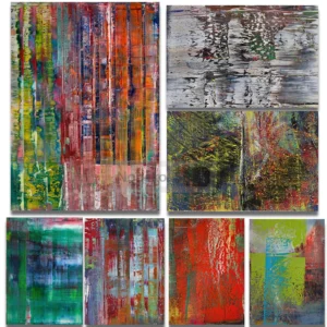 Germany Artist Gerhard Richter Works Poster Abstract Expressionism Prints Canvas Painting Wall Art Pictures Home Room Decoration