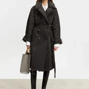 AMII Minimalist 2023 Winter Down Coats For Women Simple Warm Long Double Breasted Collar Detachable Female Jackets 12324016