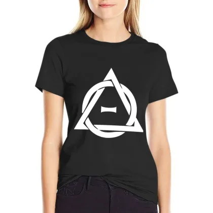 PD (ytb) Theta-Delta Therian Symbol WHITE T-shirt summer clothes tops Women's clothing