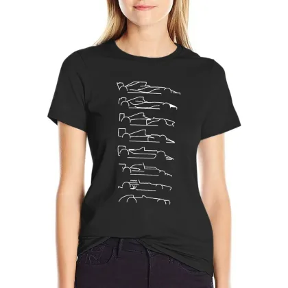 the evolution of F1 T-Shirt hippie clothes lady clothes animal prinfor animal print t-shirts for Women graphic tees funny