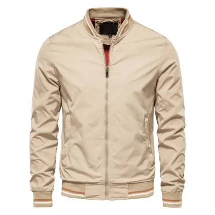 Fashion Autumn Jackets for Men Solid Color Casual Baseball Mens Jacket Clothing New in Outerwears ​Chaquetas Bomber Jackets Men