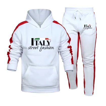Hot Sales Men Two Piece Outdoors Men's Tracksuit Set and Single Piece Black Sweatpants Hoodie Fashion Comfortable Casual Jogging