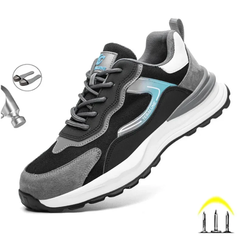 Composite Toe Anti Static Wrok Safety Shoes For Men Indestructible Prevent Puncture Sneakers Boots Lightweight Male Footwear