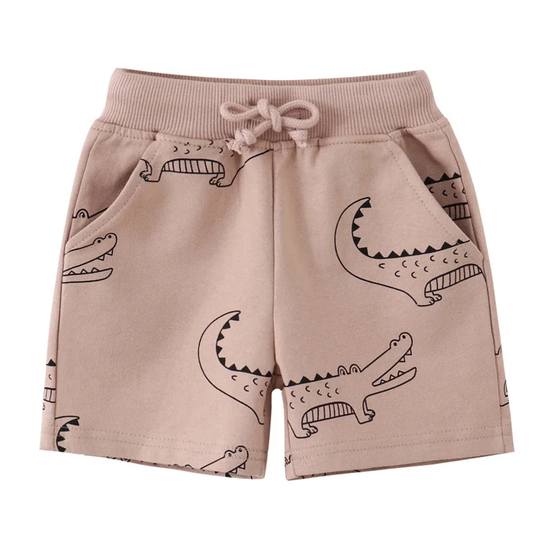 Jumping Meters 2-7T Crocodile Boys Girls Shorts Toddler Kids Drawstring Animals Print Hot Selling Children's Short Pants