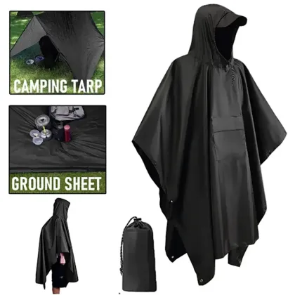 Coat Hooded Raincoats Travel Hiking Fishing Climbing Poncho Outdoor Portable Adult Waterproof Raincoat Women Men Practical Rain