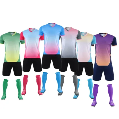 Football Jerseys Men's Plus-Size Breathable Comfortable Custom Letters Number Name Soccer Team Training Sport Uniform