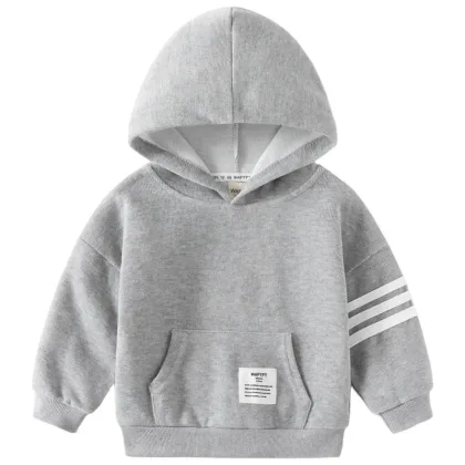 Children's Clothing Stylish Kisd Wear Sweatshirt for Boys Girls Autumn/winter  Arrival Fleece-lined Hooded Jacket  Winter Warm