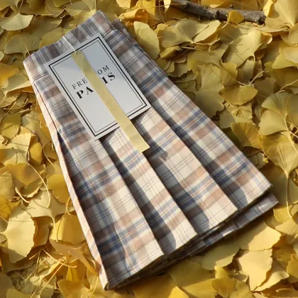 Skirts Fall Clothes 2024 Women Skort Korean Style Harajuku Fashion Girls Falda Short De Mujer High Waist Plaid Pleated Skirt
