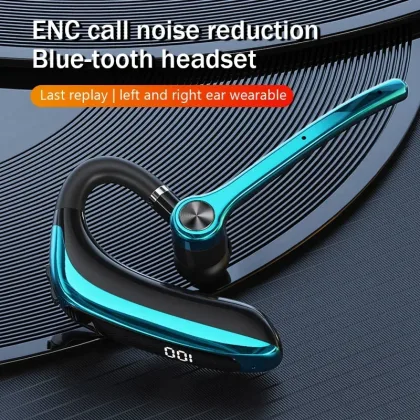 EARDECO Portable Wireless Bluetooth Headset Ear Hook Noise Reduction Single Ear Sports Running Business Wireless Game Headset