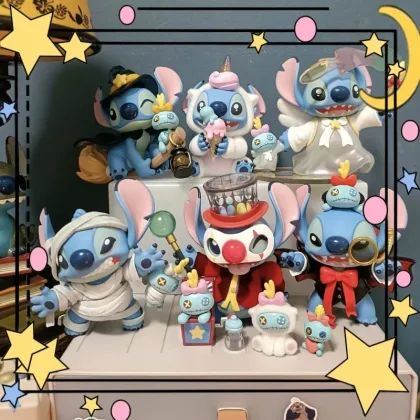 Stitch Blind Box Weird Diary V2 Series Anime Figures Mystery Box Collectible Cute Pvc Statue Doll Children Birthday Present