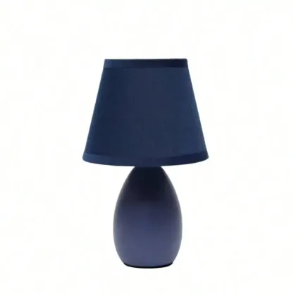 Oval Egg Ceramic Mini Table Lamp for Bedroom, Bedside for Nightstands, Table Lamp for Living Room,Suitable for Small Space