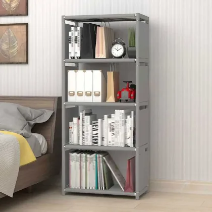 4 Tier Ladder Bookcase Storage Rack Bookshelf Shelves Stand Display Shelf Bookshelf Storage Wall Shelf Organizer