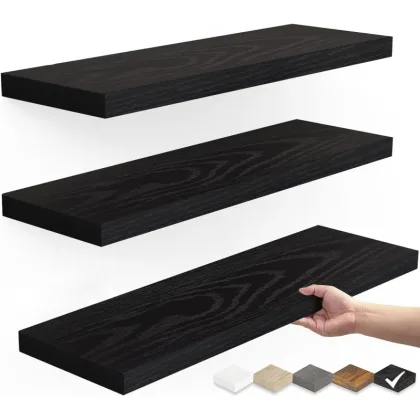 Floating Shelves for Wall, Wall Mounted Rustic Wood Shelves