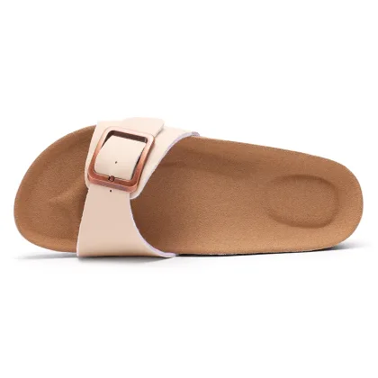 Smile Fashion Sandals For Women Flat Sandals Outdoor Beach Shoes Casual Vacation Nonslip Slippers Walking Cushion Women Sandals