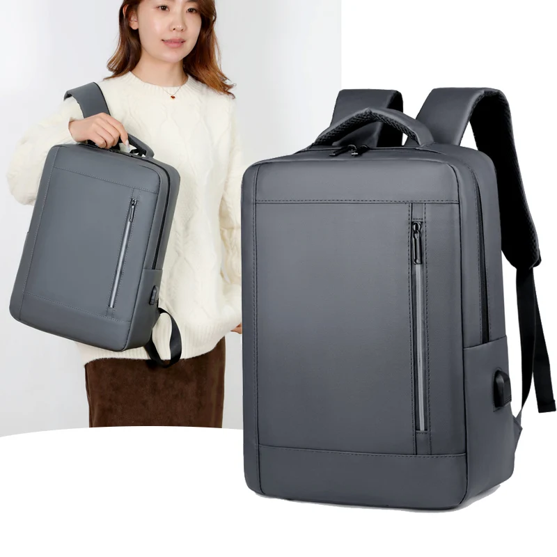 Minimalist Business Waterproof Backpack Unisex USB Charging Large Capacity Laptop Bag Multifunctional Stylish Travel Backpack Sc - Image 3