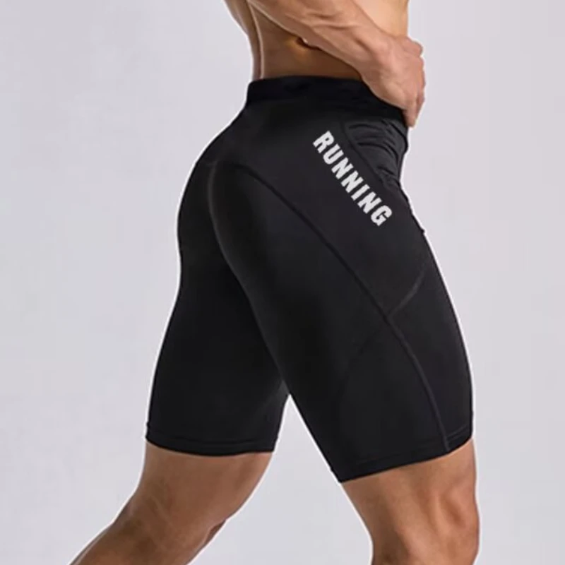 Men's Bodybuilding Shorts Summer Men Crossfit Shorts Compression Running Gym Shorts Elastic Compressions Leggings - Image 5