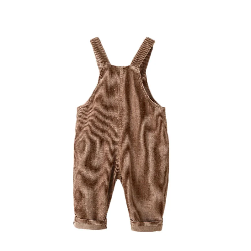 Lawadka 1-3T Corduroy Newborn Baby Jumpsuit For Girls Fashion New Spring Autumn Kids Pants For Boys Solid Pocket Overalls 2025 - Image 3