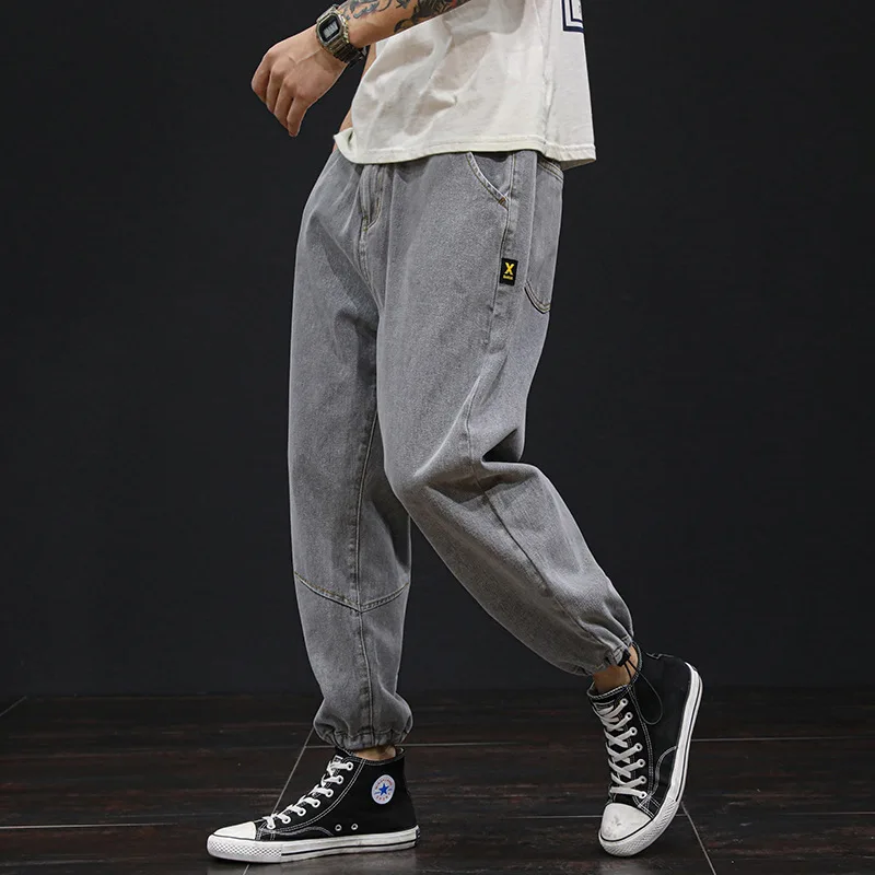 Jogger Denim Pants Summer Autumn Ankle Length Jeans Men Fashion 2020 Oversized PLus Size 42 44 46 48 Harem Hip Hop Man Trousers - Image 2
