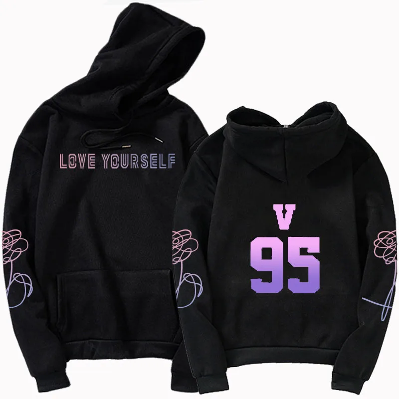 jungkook Unisex hoody kpop jung kook hoodies 97 sweatshirt love yourself KPOP hoody sweatshirt XL for casual harajuku kpop hoody - Image 2