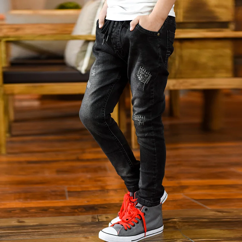 Big Boys Jeans Elastic Waist Denim Pants Children Clothing Spring Autumn Teenager Kids Trousers Jean Pants 5-14 Years - Image 2
