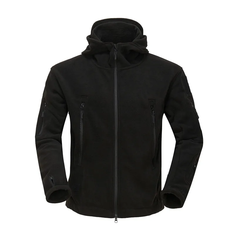 New Outdoor Fleece Softshell Jacket Military Tactical Man Polartec Thermal Polar Hooded Outerwear Coat Army Clothes - Image 4