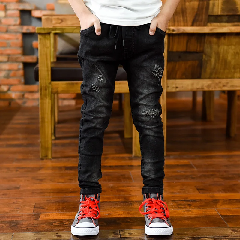 Big Boys Jeans Elastic Waist Denim Pants Children Clothing Spring Autumn Teenager Kids Trousers Jean Pants 5-14 Years - Image 4