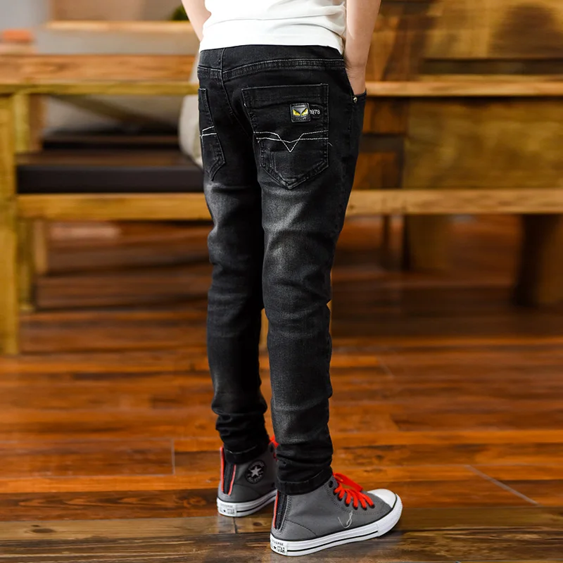 Big Boys Jeans Elastic Waist Denim Pants Children Clothing Spring Autumn Teenager Kids Trousers Jean Pants 5-14 Years - Image 3