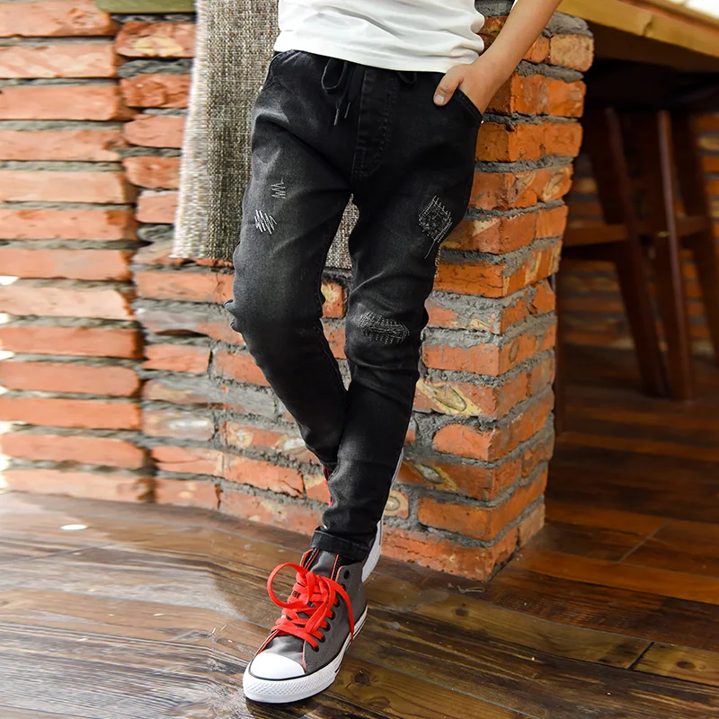 Big Boys Jeans Elastic Waist Denim Pants Children Clothing Spring Autumn Teenager Kids Trousers Jean Pants 5-14 Years - Image 6