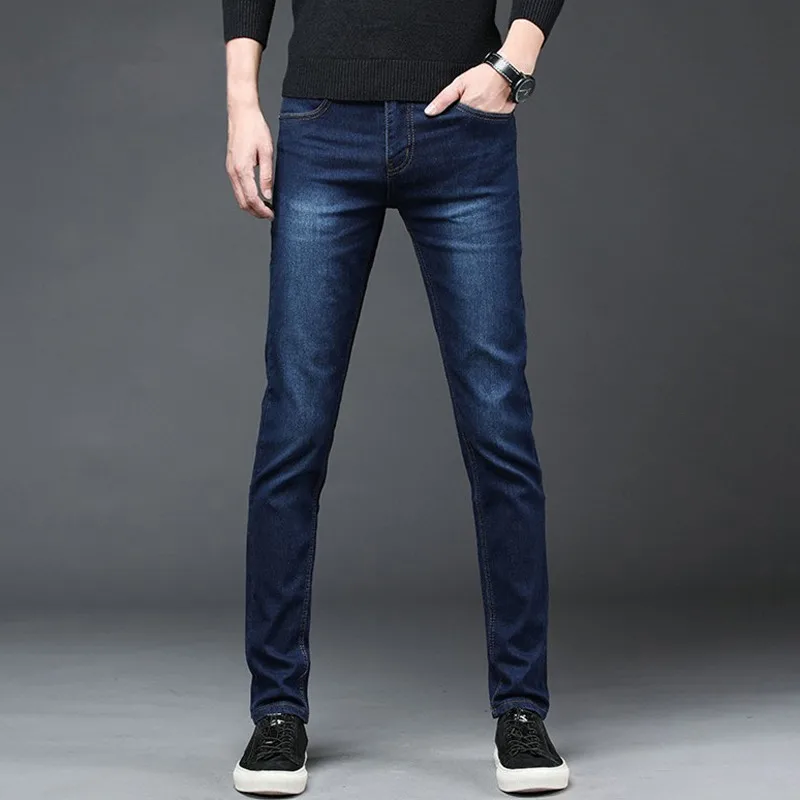 2024 autumn Slim Fit men Jeans Black Classic Fashion Denim Skinny Jeans Male spring men's casual High Quality Trousers - Image 4