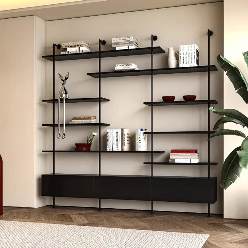 Furniture Home Organizer Room Bedroom Shelf Industrial Rotating Storage Library Book Luxury Interior Estante Bookshelf Books - Image 2