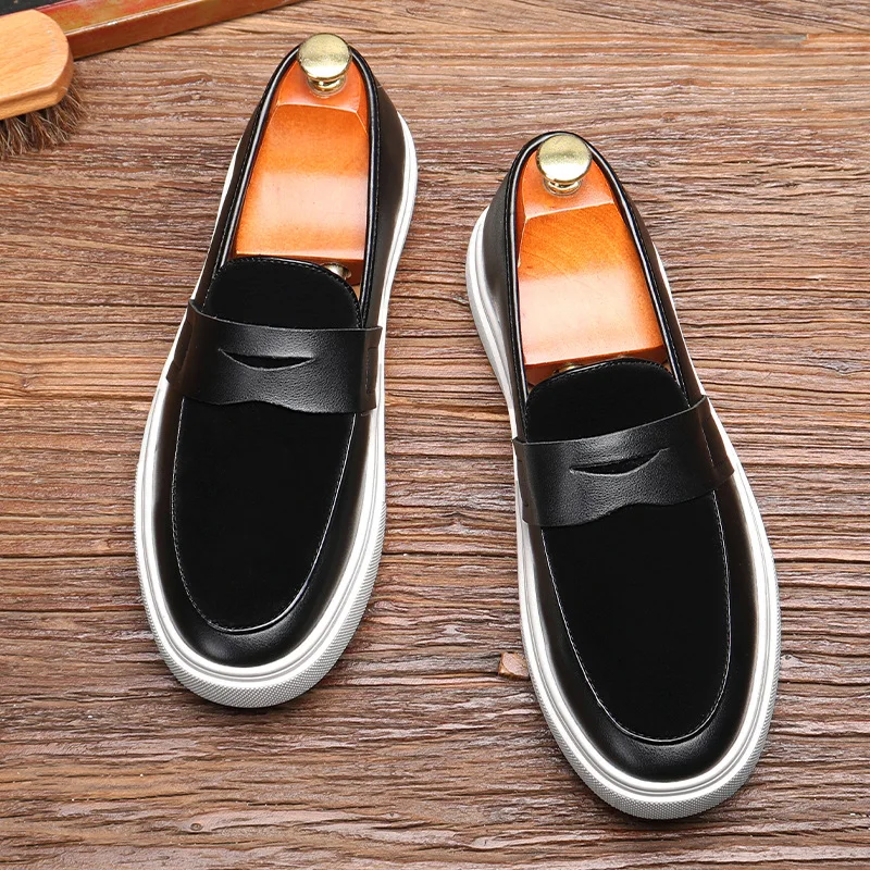 Mocasines Summer Walk Loafers Suede Shoes For MenSneakers Brown Suede Leather Flats Men Brand High Quality Shoes Big Size 38-46 - Image 5