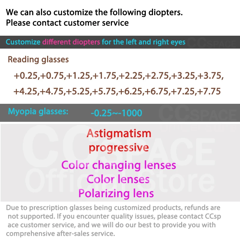 R57481 Fashion Metal Cat Eye Anti Blue Light Glasses Frame Stylish Business Presbyopia Eyeglasses Customizable Prescription - Image 6
