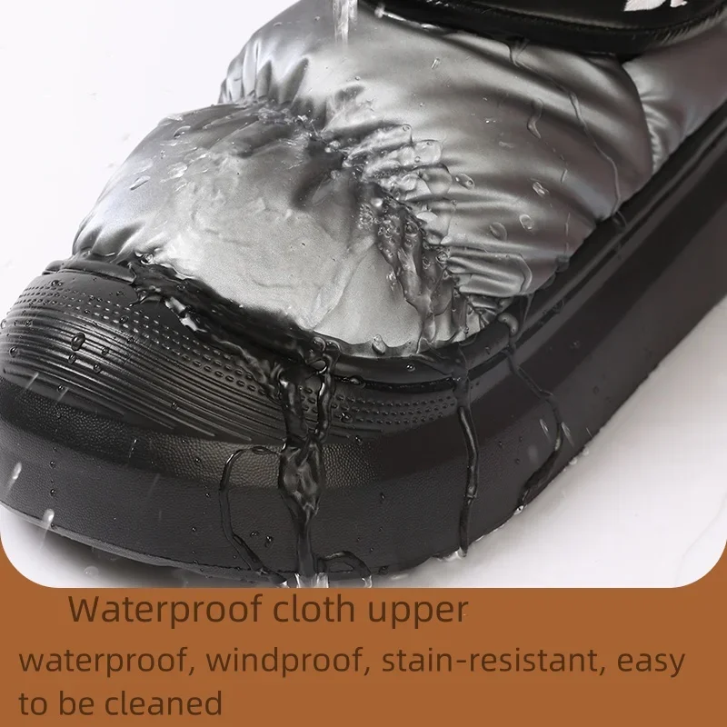 Women Winter Waterproof Snow Boots Ladies Casual Warm Ankle Boots Female Flat Outdoor Fashion Cotton Shoes - Image 4