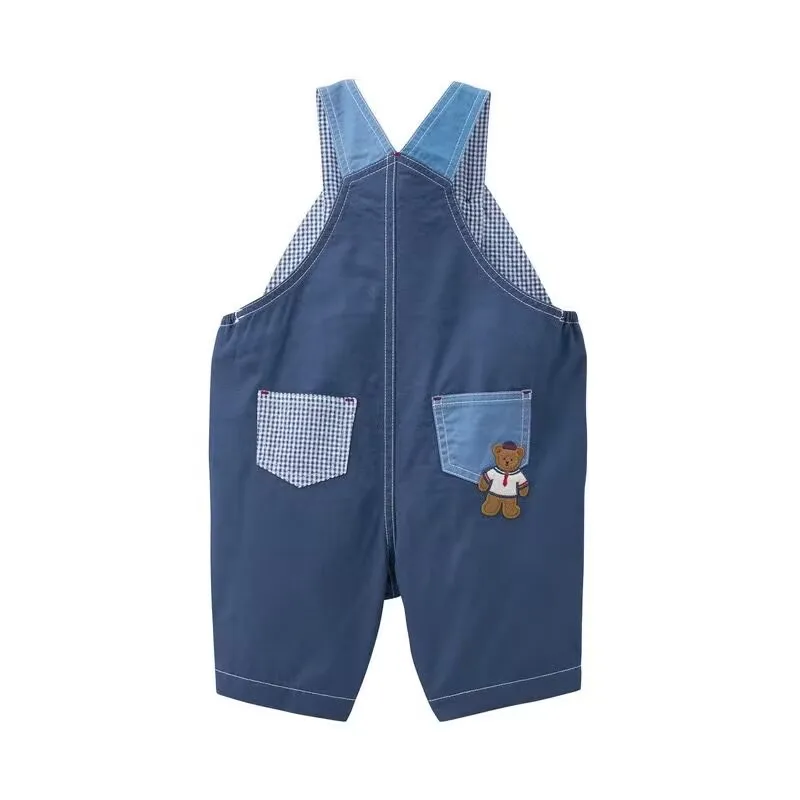 Kids Summer Shorts Overalls Capri Boys Girls Summer Pants Bear Cartoon Rainbow Pant Kids Clothes Boy Baby Jumpsuit 80-120 Boys - Image 4