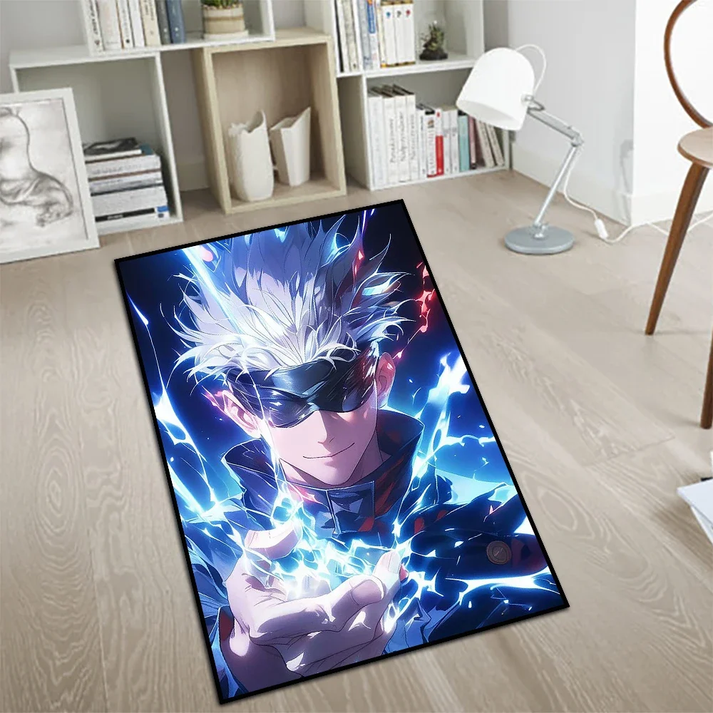 Area Rug Anime Jujutsu Kaisen Satoru Gojo Room Art Super Cool Printed Handmade Carpet for Home Decor - Image 3