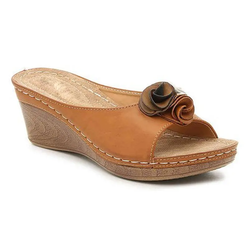 Women New Flower Sandals 2023 Wedge Heels Summer Shoes Women Outdoor Slippers Female Soft Bottom Heeled Sandals Summer Footwear - Image 4