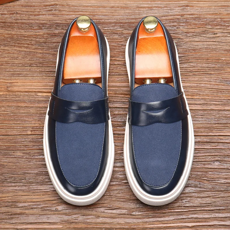 Mocasines Summer Walk Loafers Suede Shoes For MenSneakers Brown Suede Leather Flats Men Brand High Quality Shoes Big Size 38-46 - Image 2