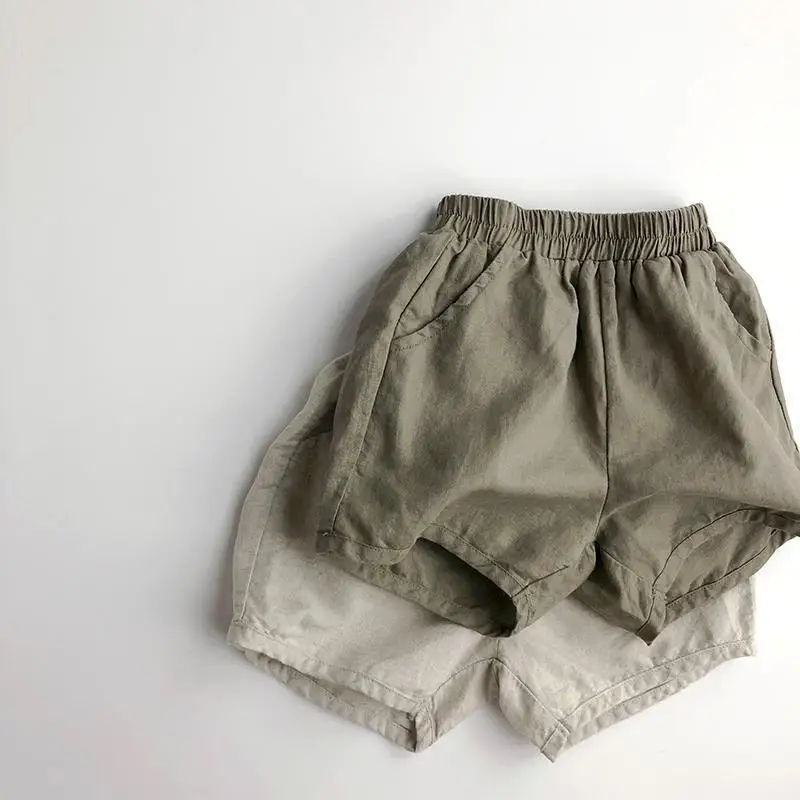 Summer Baby Cotton Linen Shorts Kids Boy Girl Leisure Breathable Short Pant Thin Style Children's Outwear Clothes - Image 2