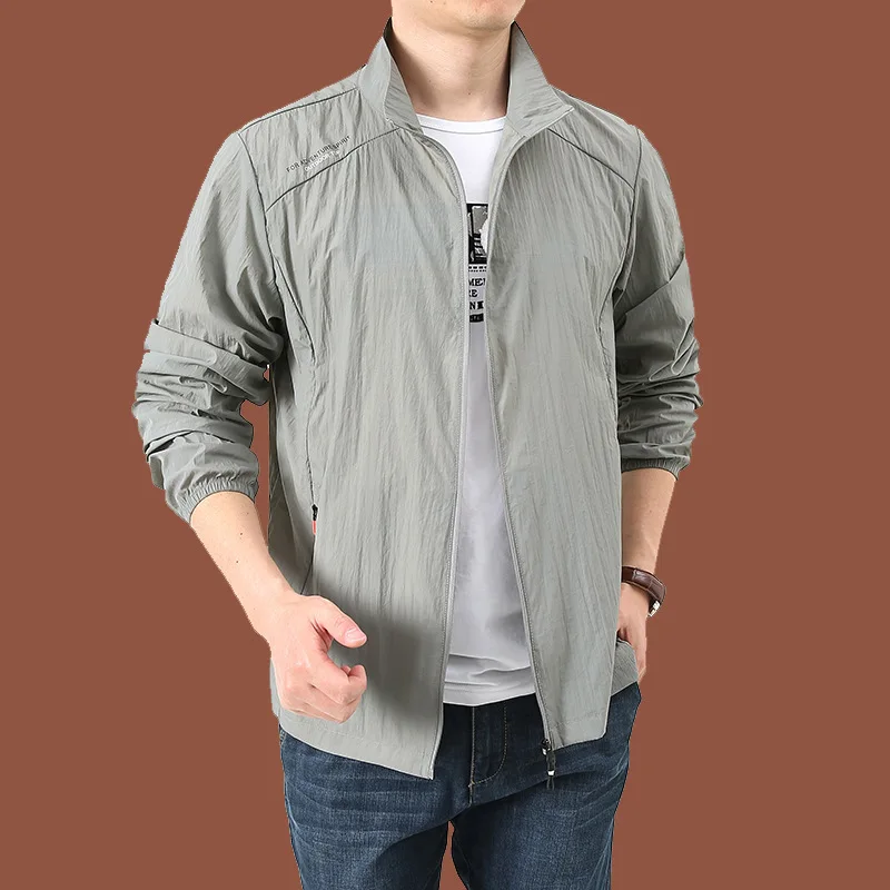 Summer Sun Protection Clothing Men's Light and Cool Mountaineering Running Jacket Ultrathin Fishing Hunting Dry Skin Windbreaker - Image 5