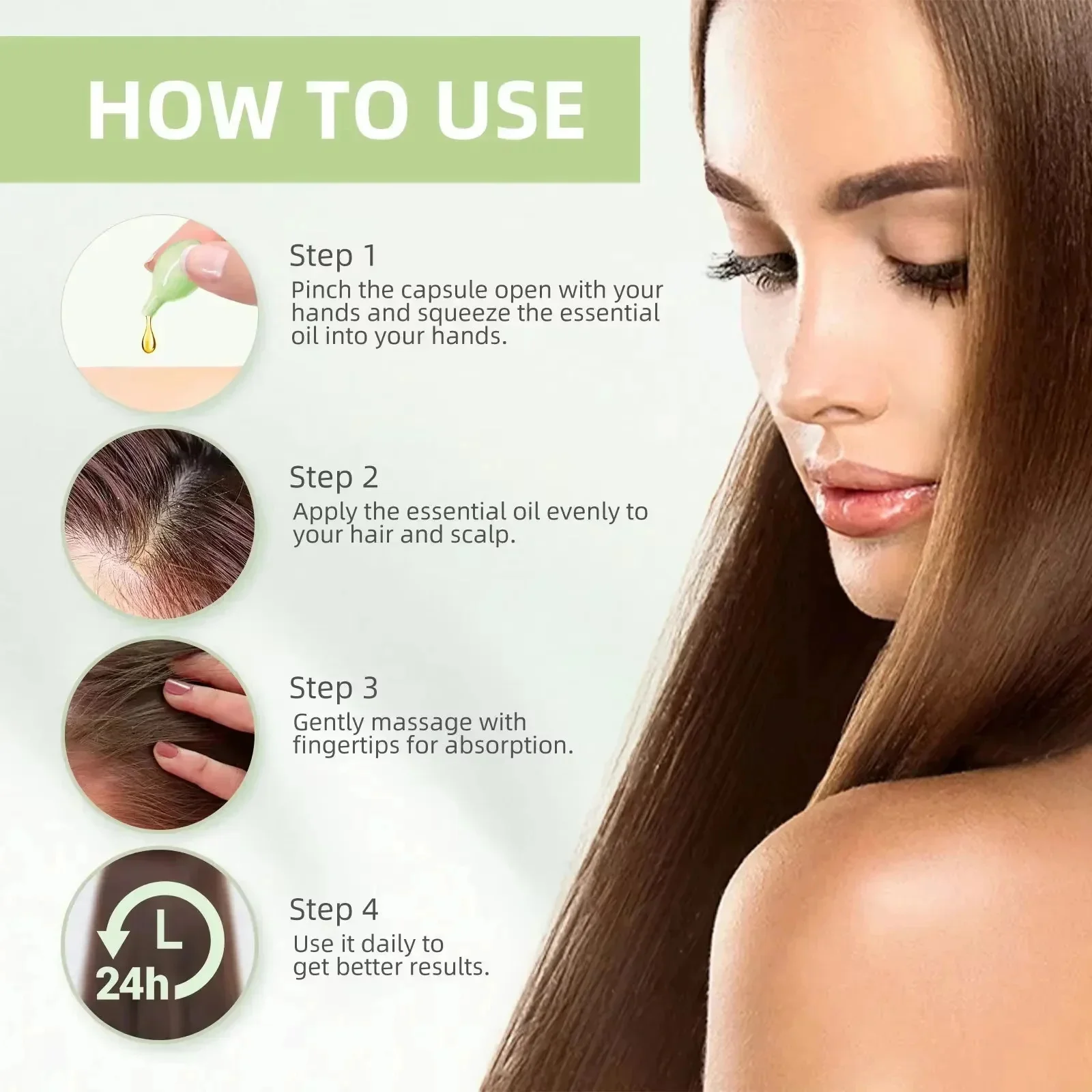 Hair Capsules Repairing Maltreated Frizzy Hair Silky Moisturizing Hair Oil Smoothing Nourishing Hair Care Essence Products 800mg - Image 6