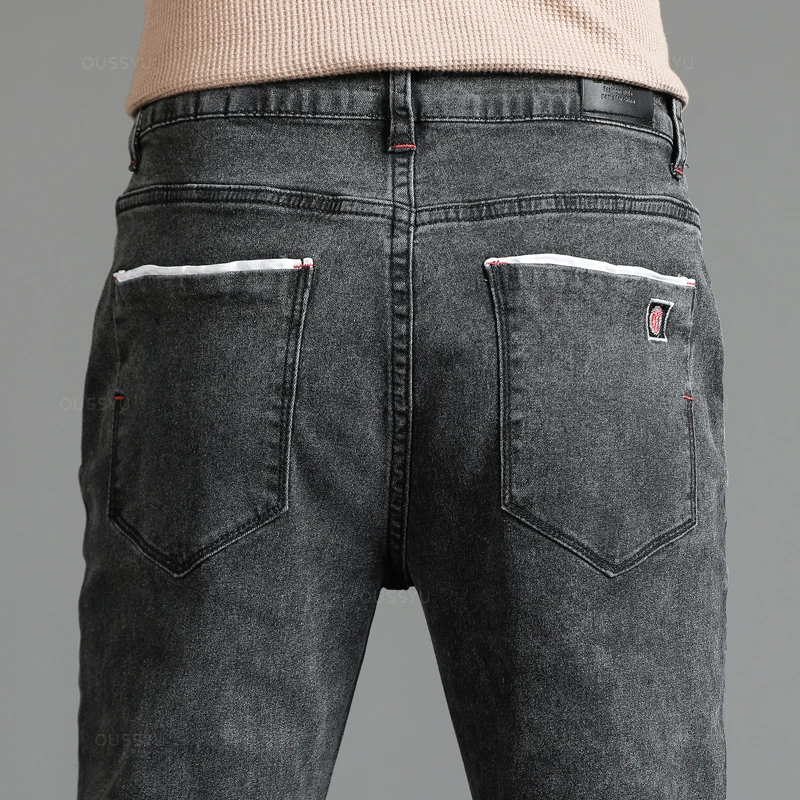 2024 New Men's Stretch Skinny Jeans Fashion Casual Cotton Denim Slim Fit Pants Male Korean Trousers Streetwear Brand Clothing - Image 6