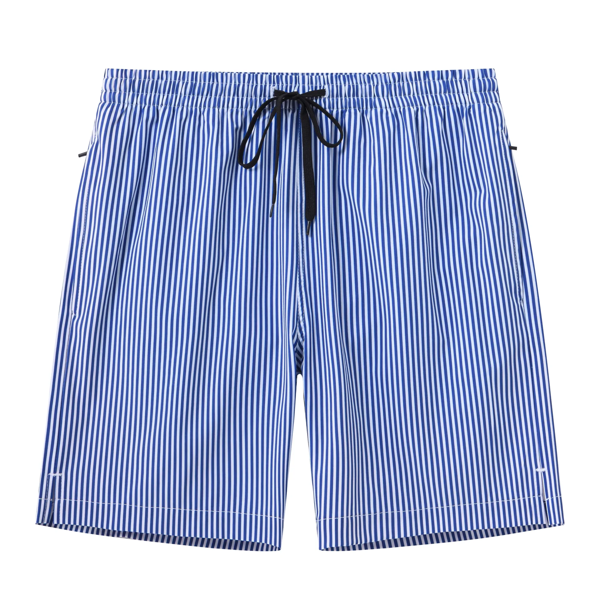 Summer Men's Swim Trunks Quick Dry Beach Surf Shorts, Camouflage Strip Shorts with Zipper Pockets and Mesh Lining - Image 5
