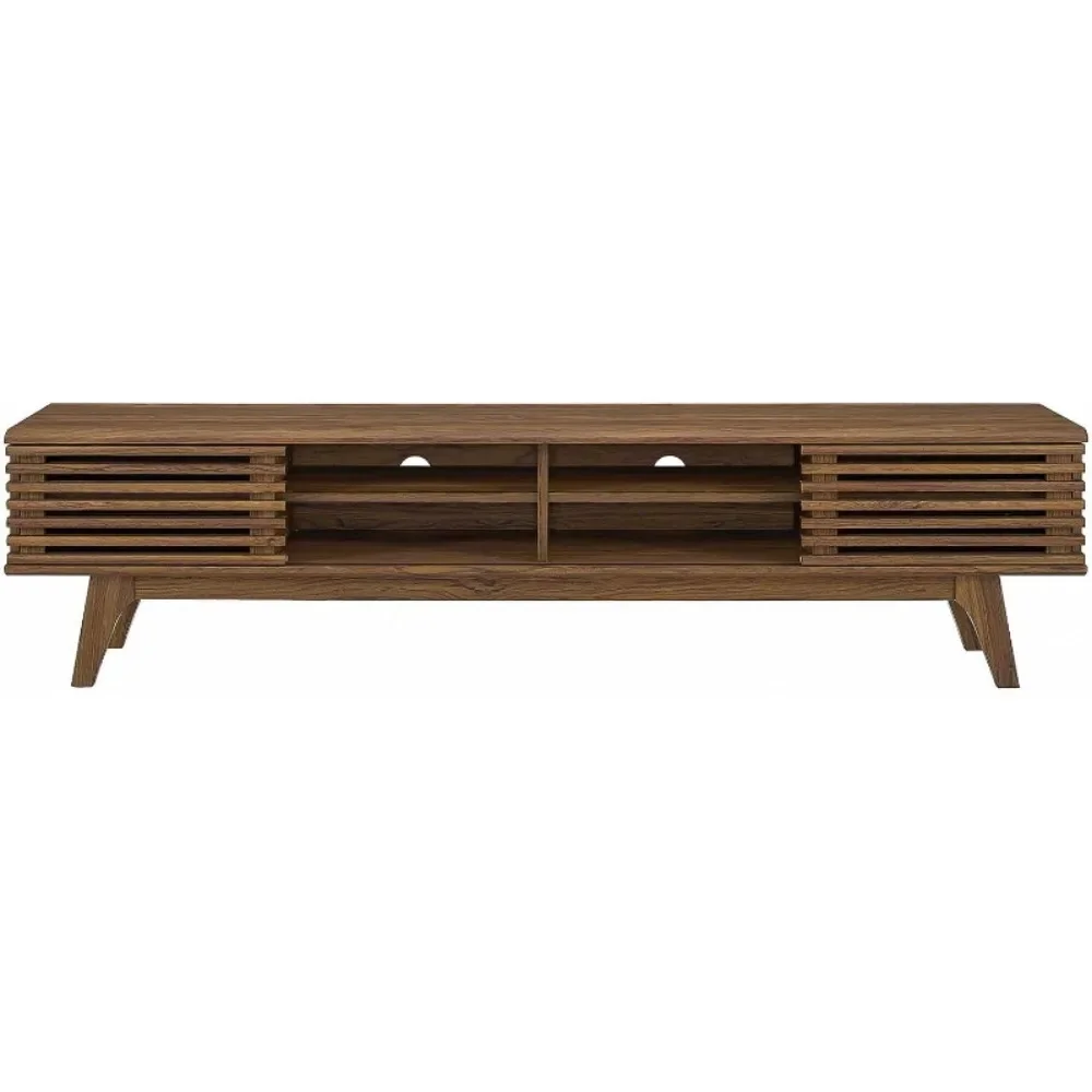 Render Mid-Century Modern Low Profile Media Console TV Stand - Image 5