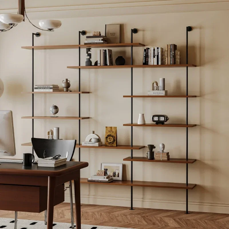 Furniture Home Organizer Room Bedroom Shelf Industrial Rotating Storage Library Book Luxury Interior Estante Bookshelf Books - Image 3