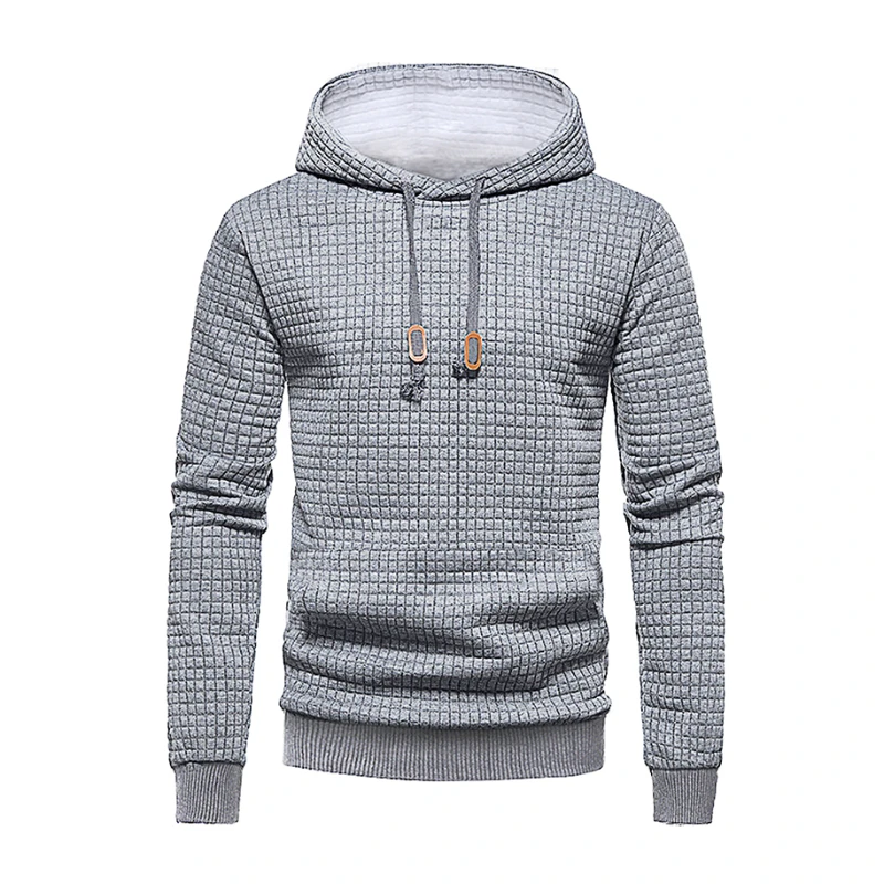 New men's hooded pullover fall casual Slim long-sleeved warm men's sweater knit sweater loose tops outdoor sports men's clothing - Image 2