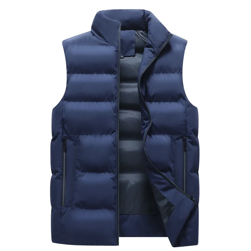 8XL Spring Men Casual Sleeveless Vests Jacket Mens Autumn Winter Warm Windproof Waistcoat Men Fashion Outwear Vest Jackets Male - Image 4