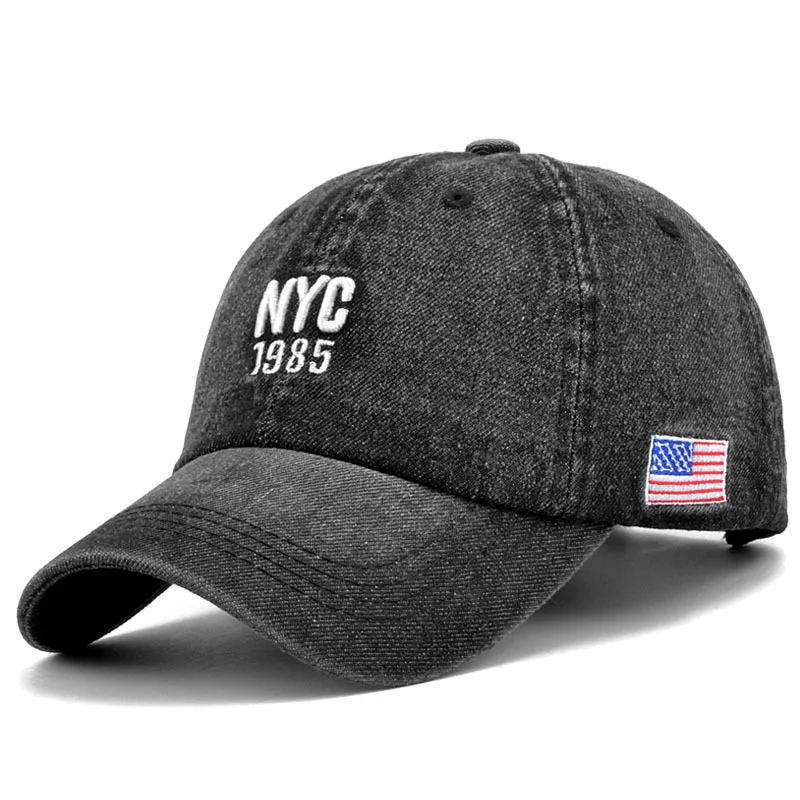 2024 Denim Baseball Cap Men Women Embroidery Letter Jeans Snapback Hat Casquette Summer Sports Hip Hop Cap Gorras Unisex hats - Image 5