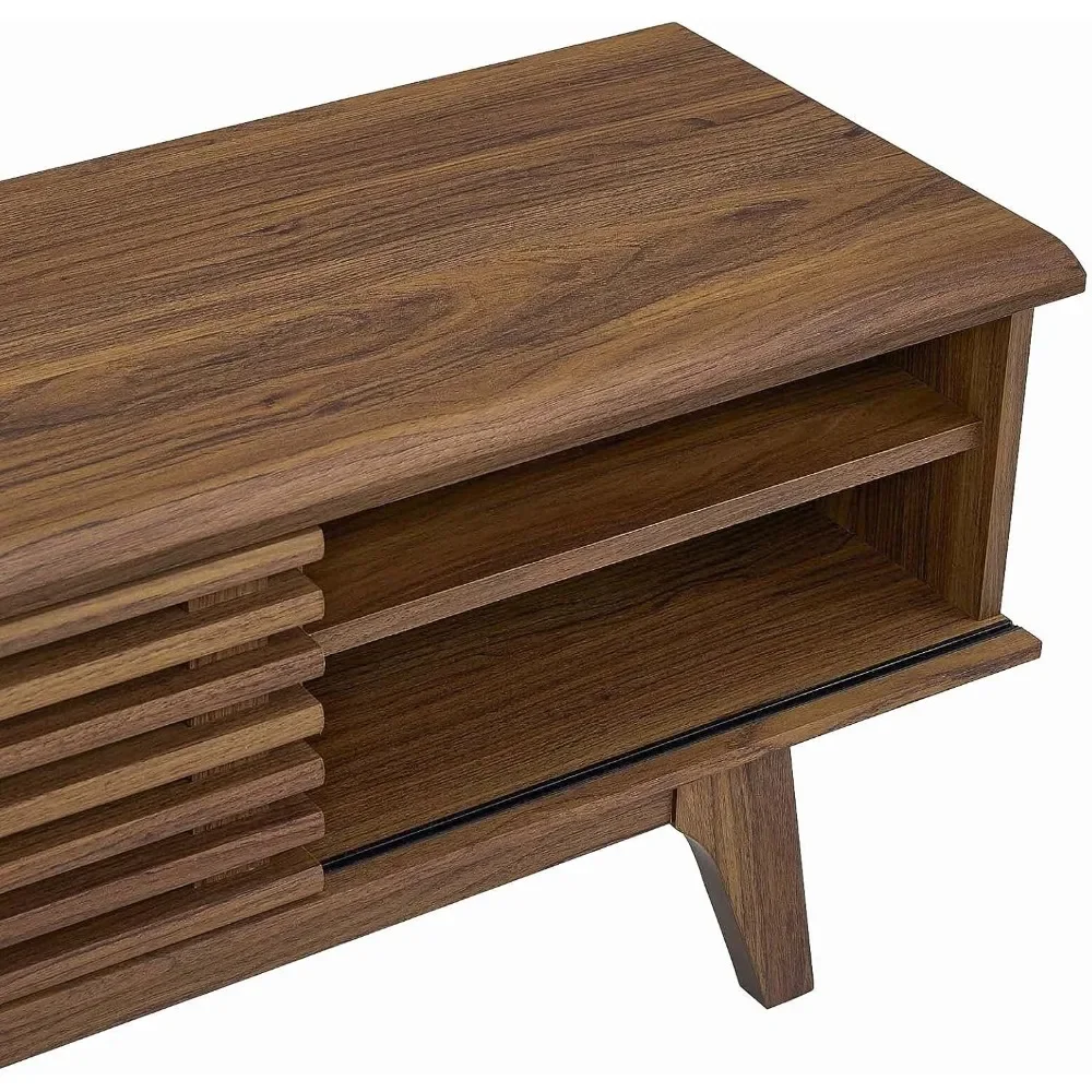 Render Mid-Century Modern Low Profile Media Console TV Stand - Image 6